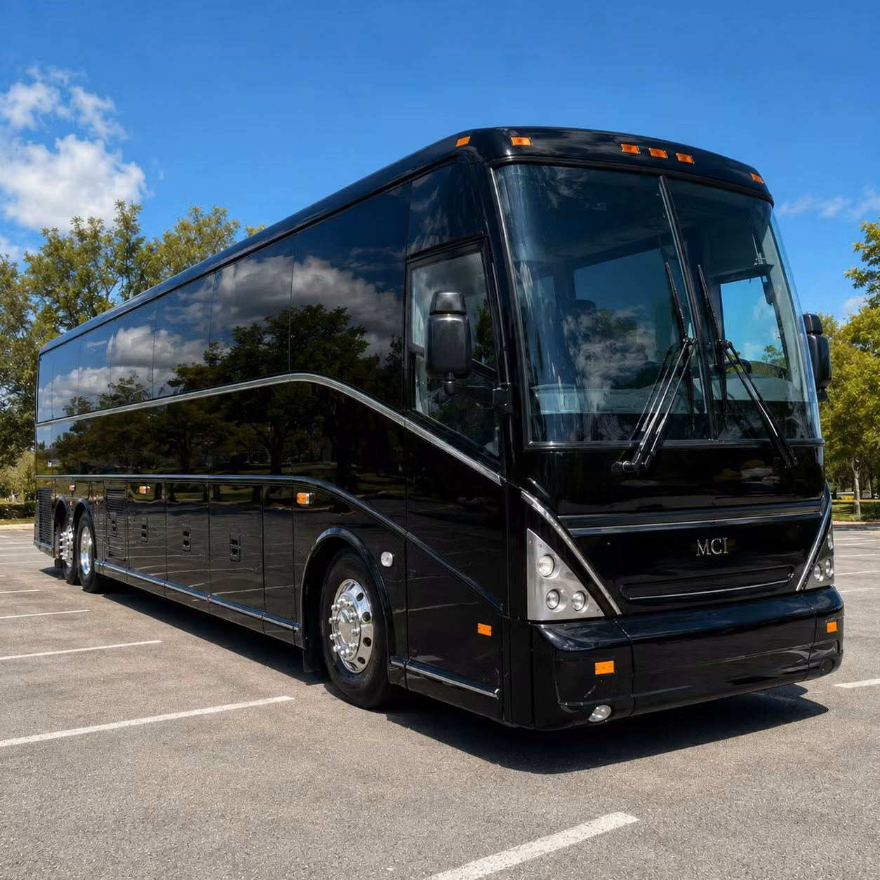 fairfield charter bus rental exterior